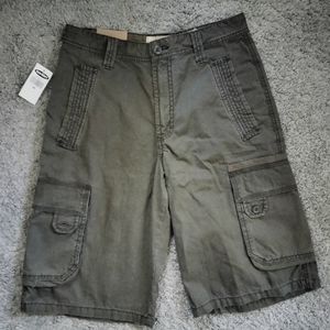 NWT OLD NAVY cargo shorts dark green/brown size 16 boys